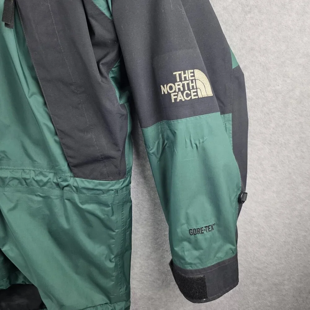 The North Face Parka Jacket Mens M Green Black Gore-Tex Insulated Hooded Lined